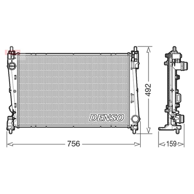 Denso Radiator DRM09178