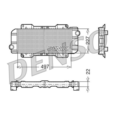 Denso Radiator DRM10019