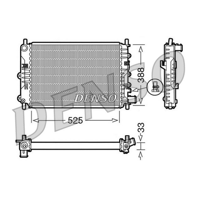 Denso Radiator DRM10025