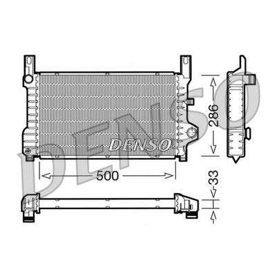 Denso Radiator DRM10036