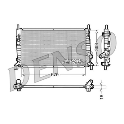 Denso Radiator DRM10075