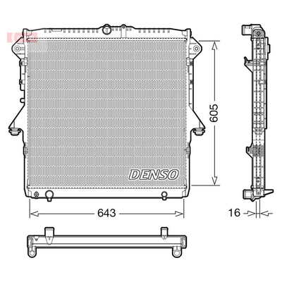 Denso Radiator DRM10118