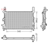Denso Radiator DRM10122 thumbnail