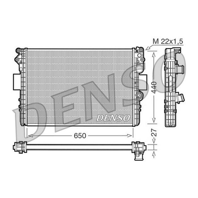 Denso Radiator DRM12002