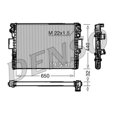 Denso Radiator DRM12005
