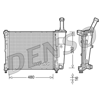 Denso Radiator DRM13016