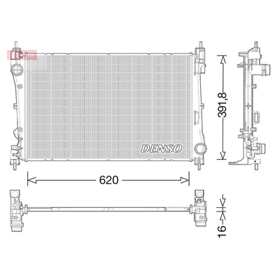 Denso Radiator DRM13017
