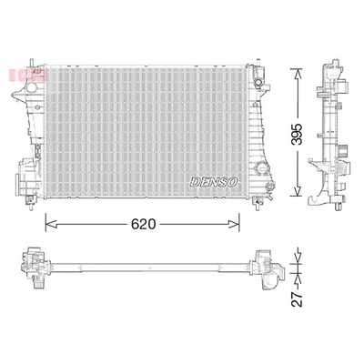 Denso Radiator DRM15009