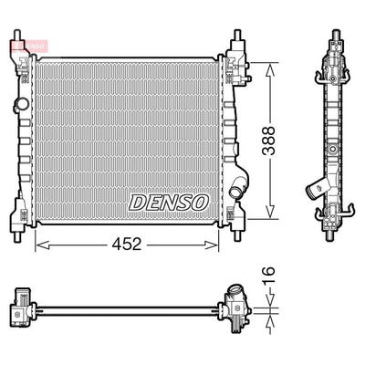 Denso Radiator DRM15014