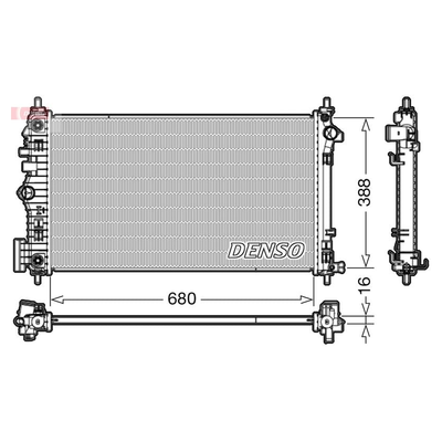 Denso Radiator DRM20007