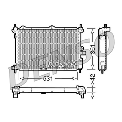 Denso Radiator DRM20014