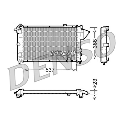Denso Radiator DRM20023