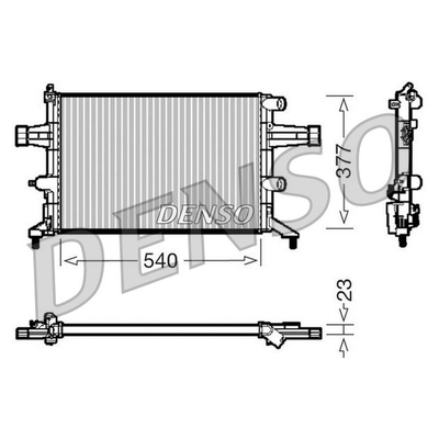 Denso Radiator DRM20080