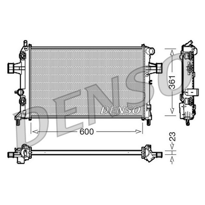 Denso Radiator DRM20086