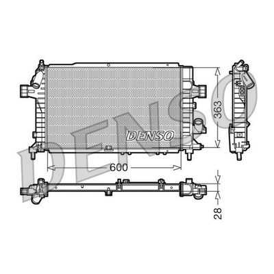 Denso Radiator DRM20104