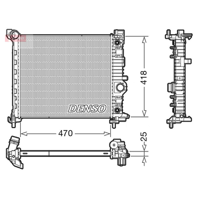 Denso Radiator DRM20116