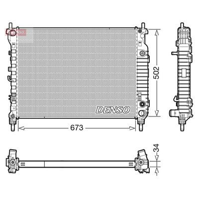 Denso Radiator DRM20124