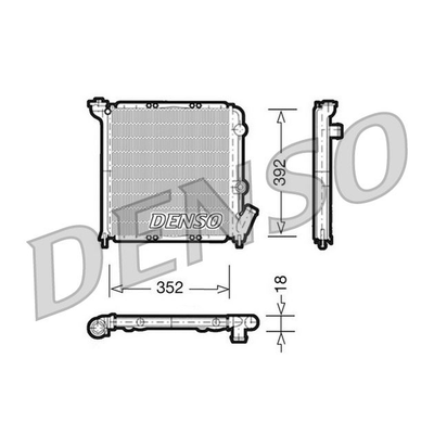 Denso Radiator DRM23026