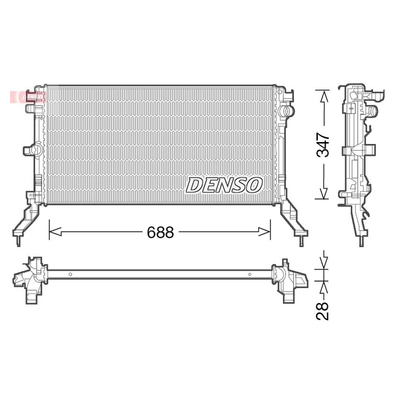 Denso Radiator DRM23039