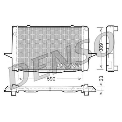 Denso Radiator DRM33041