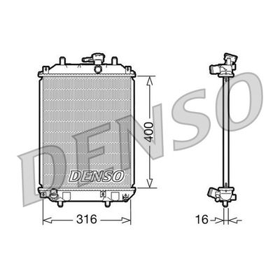 Denso Radiator DRM35001