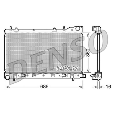Denso Radiator DRM36001