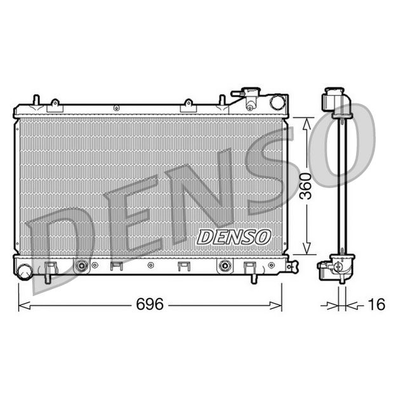Denso Radiator DRM36002