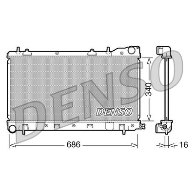 Denso Radiator DRM36003