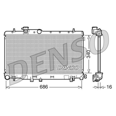 Denso Radiator DRM36006