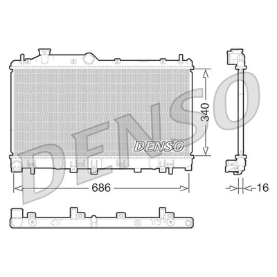 Denso Radiator DRM36014