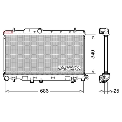 Denso Radiator DRM36019