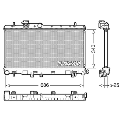Denso Radiator DRM36020