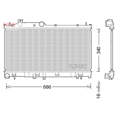 Denso Radiator DRM36021