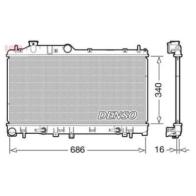 Denso Radiator DRM36024