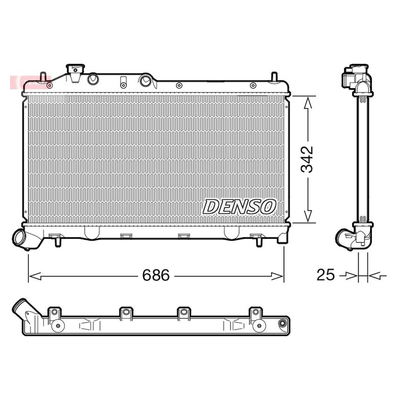 Denso Radiator DRM36026
