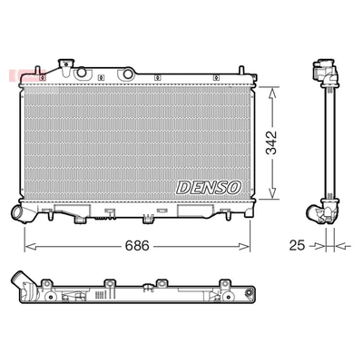 Denso Radiator DRM36027