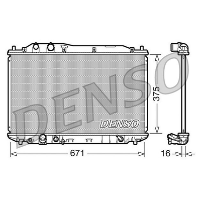 Denso Radiator DRM40018