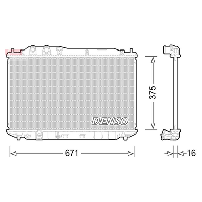 Denso Radiator DRM40028