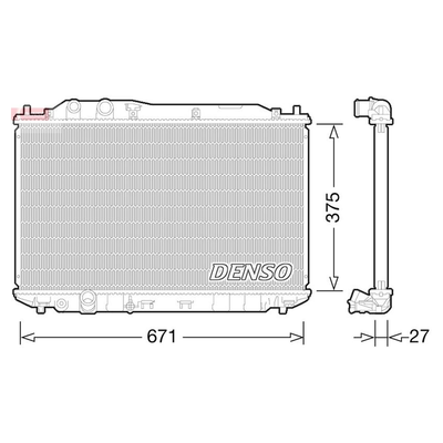 Denso Radiator DRM40029