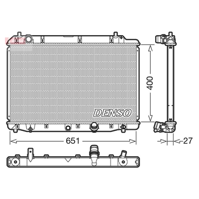 Denso Radiator DRM40036