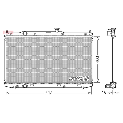 Denso Radiator DRM40039