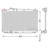 Denso Radiator DRM40040 thumbnail