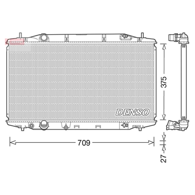 Denso Radiator DRM40041