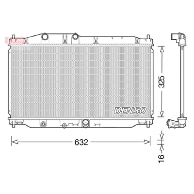 Denso Radiator DRM40043