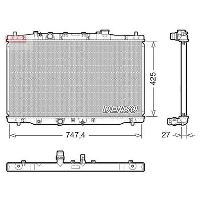 Denso Radiator DRM40054