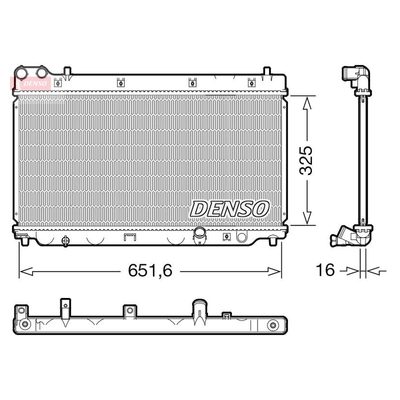 Denso Radiator DRM40055