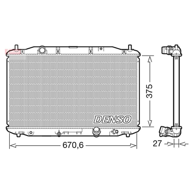 Denso Radiator DRM40106