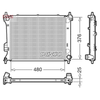 Denso Radiator DRM41011 thumbnail