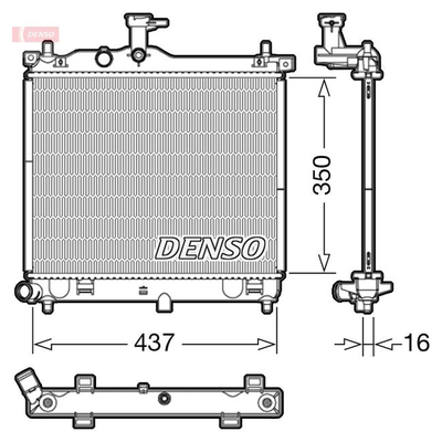 Denso Radiator DRM41012
