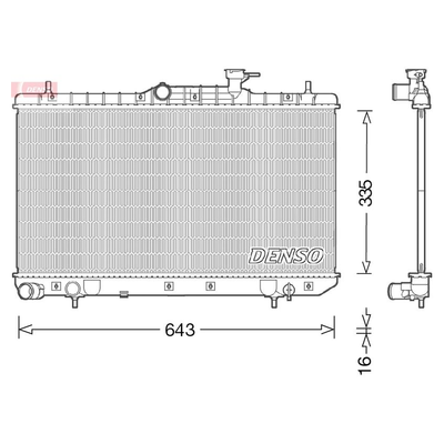 Denso Radiator DRM41014